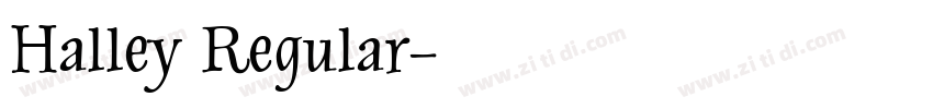 Halley Regular字体转换